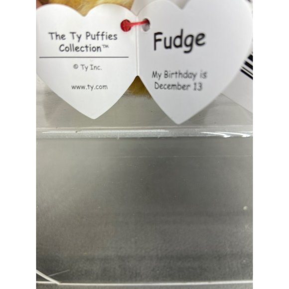 The Ty Puffies Collection Mini Fudge The Christmas Reindeer - Picture 5 of 8